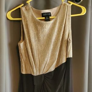 Black and gold dress